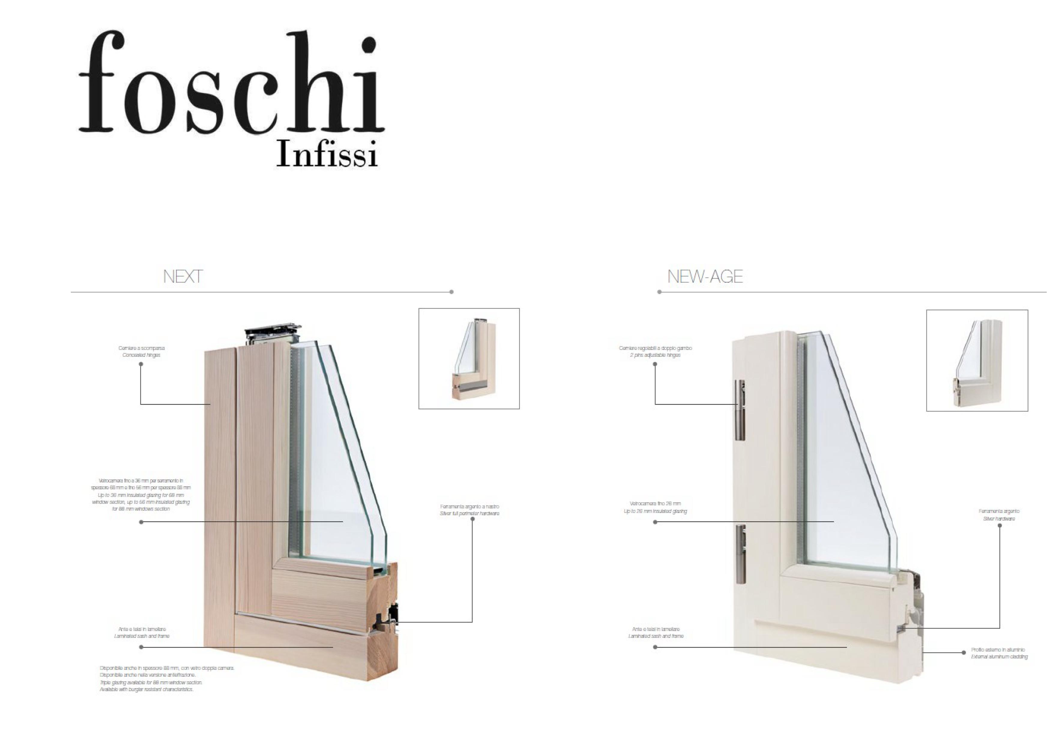 Foschi Infissi - Infissi -> Legno - Legno Alluminio -> Next - New-Age