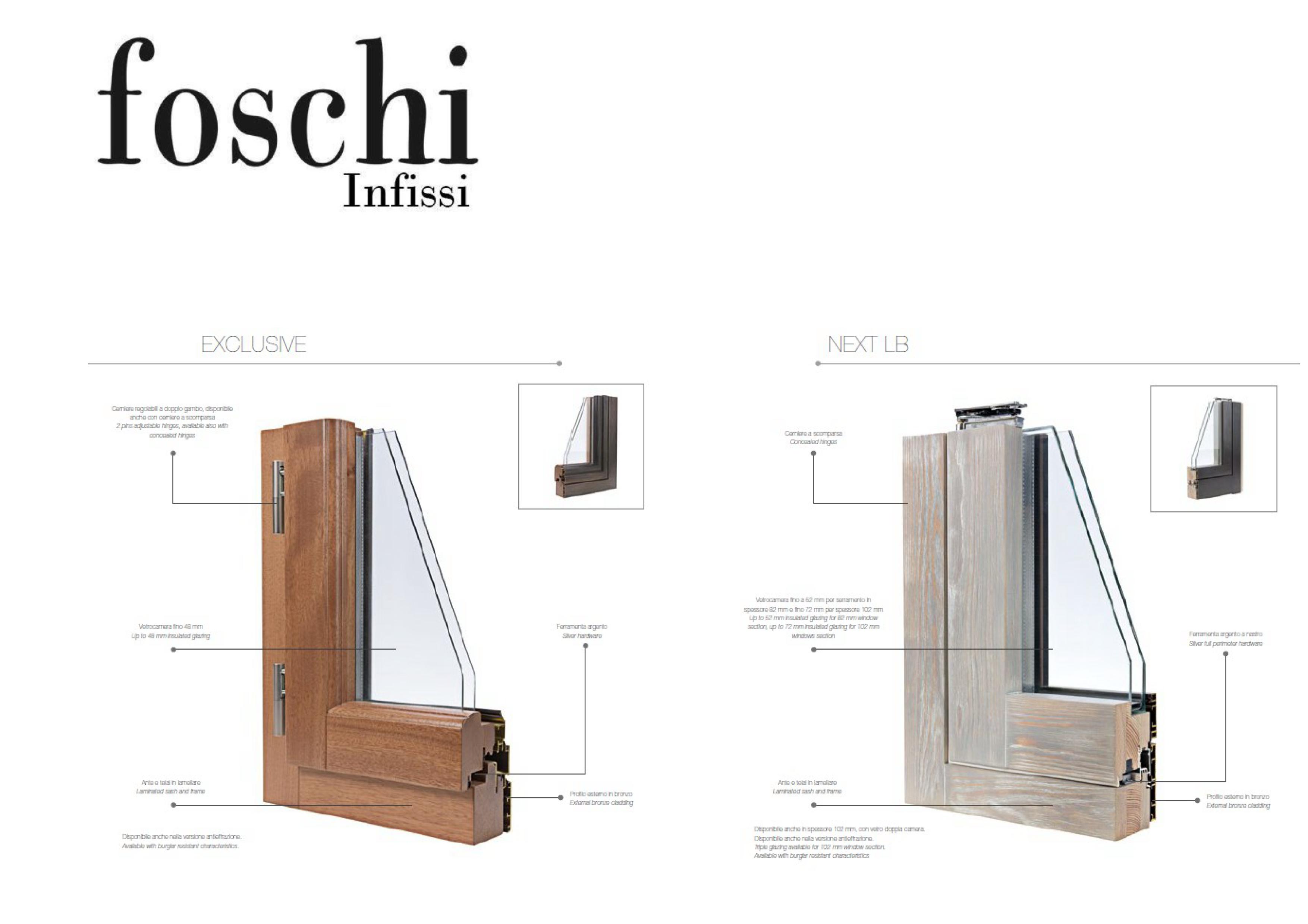 Foschi Infissi - Infissi -> Legno - Legno Alluminio -> Exclusive - Next LB